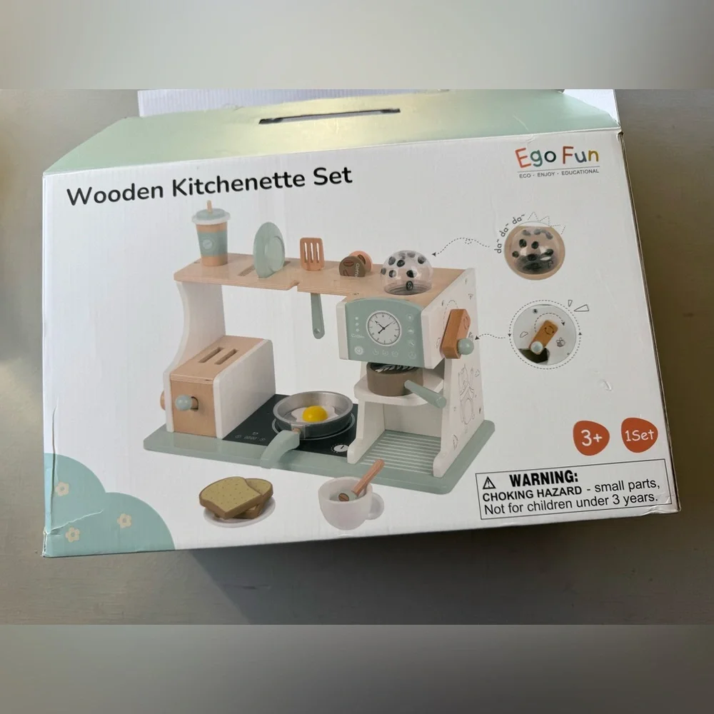 NWT Wooden Breakfast Set Montessori